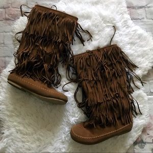Pierre Dumas fringe boots.